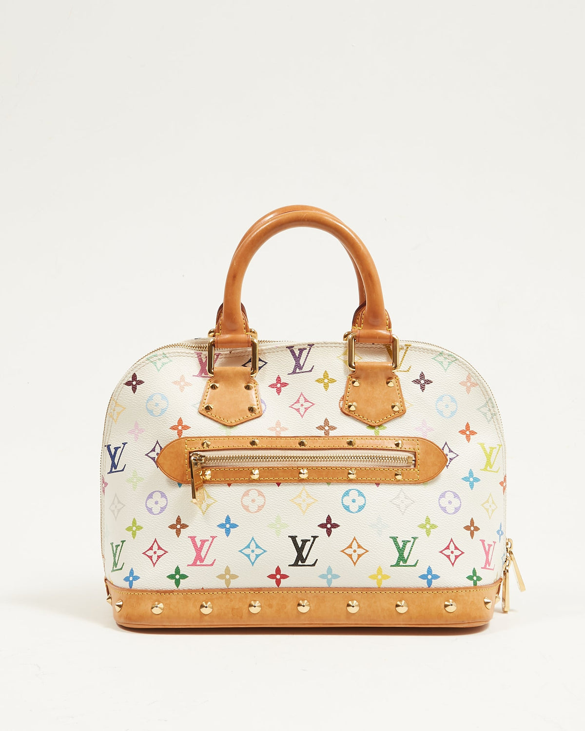 Louis Vuitton White Monogram Multicolore Alma PM Bag