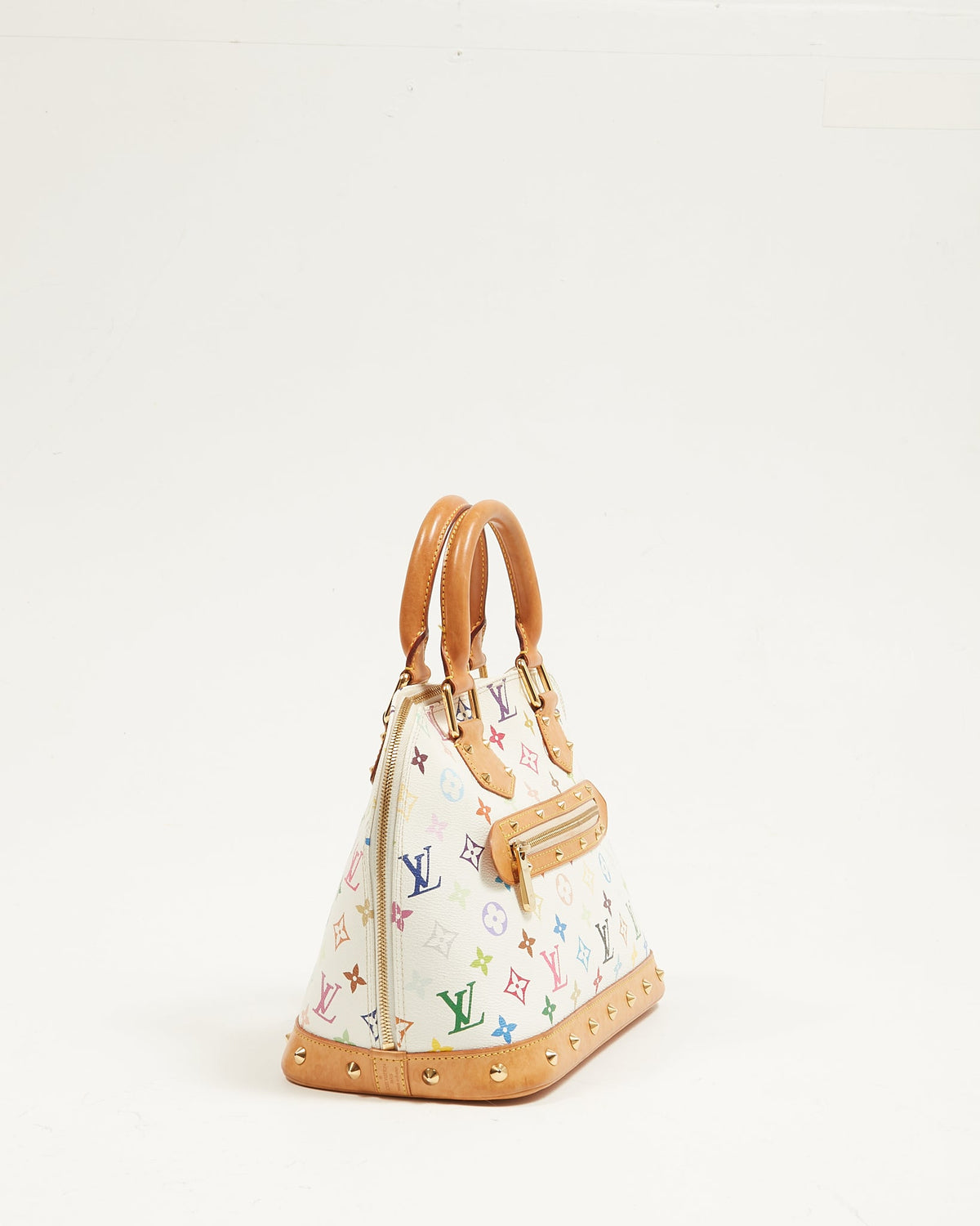 Louis Vuitton White Monogram Multicolore Alma PM Bag