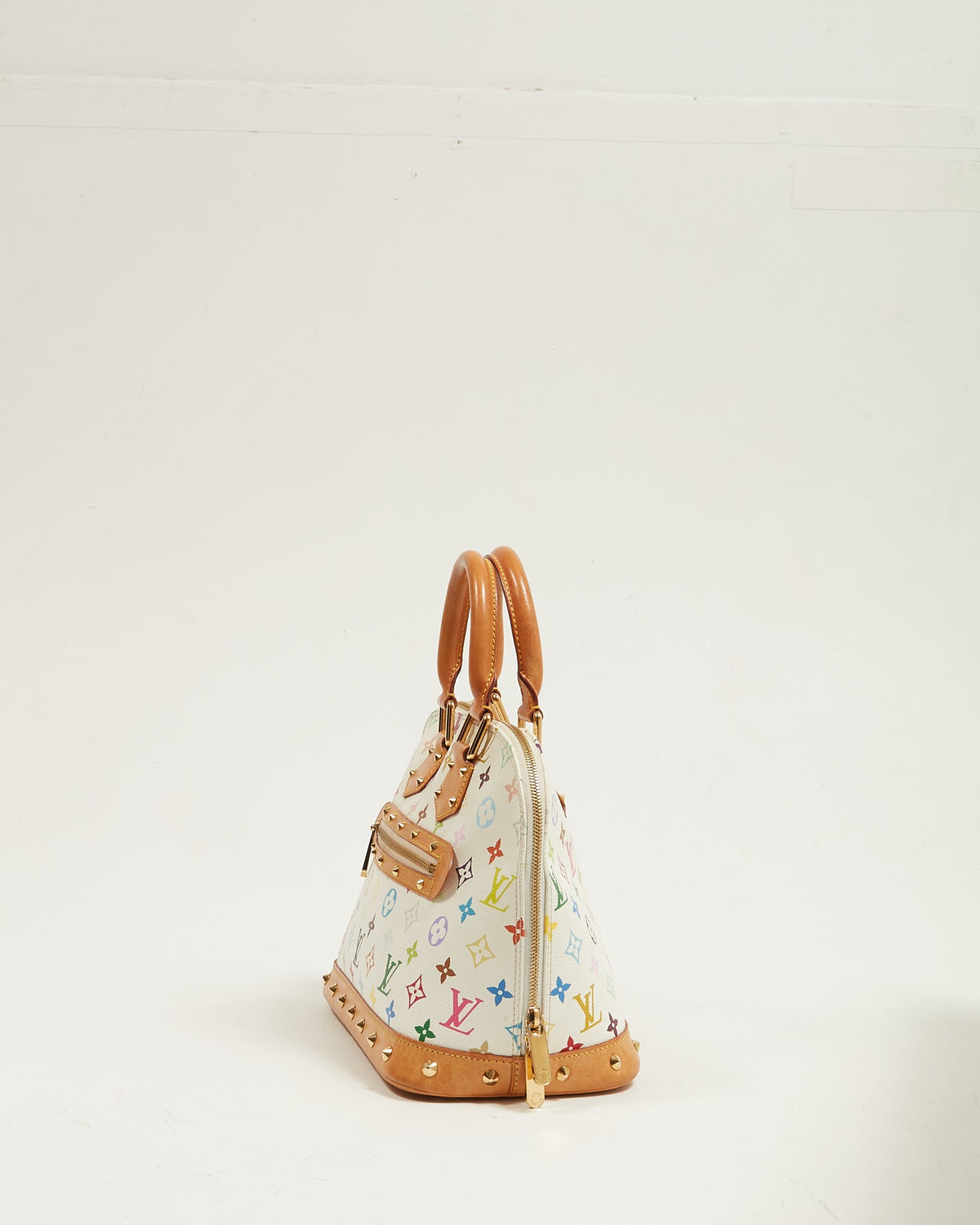 Louis Vuitton White Monogram Multicolore Alma PM Bag