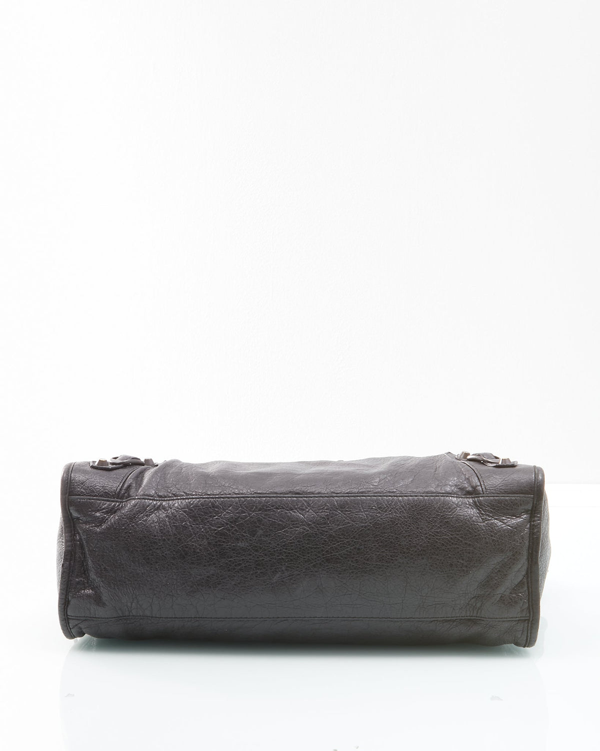 Balenciaga Black Leather Classic Motocross Medium City Bag