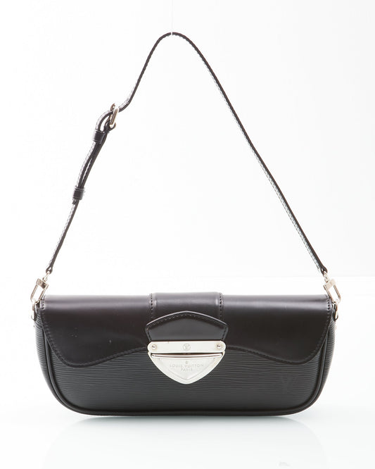 Louis Vuitton Black Epi Leather Pochette Montaigne Shoulder Bag
