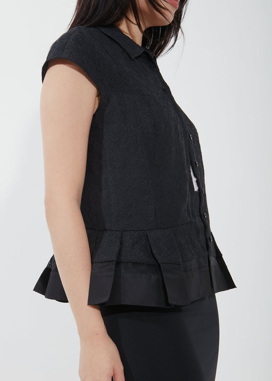Dior Vintage Black Peplum Top - 6