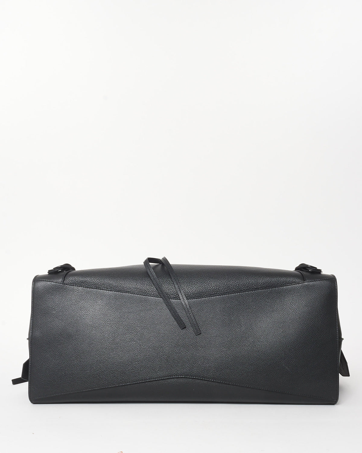 Balenciaga Black Grained Leather Large Neo Travel Shoulder Bag