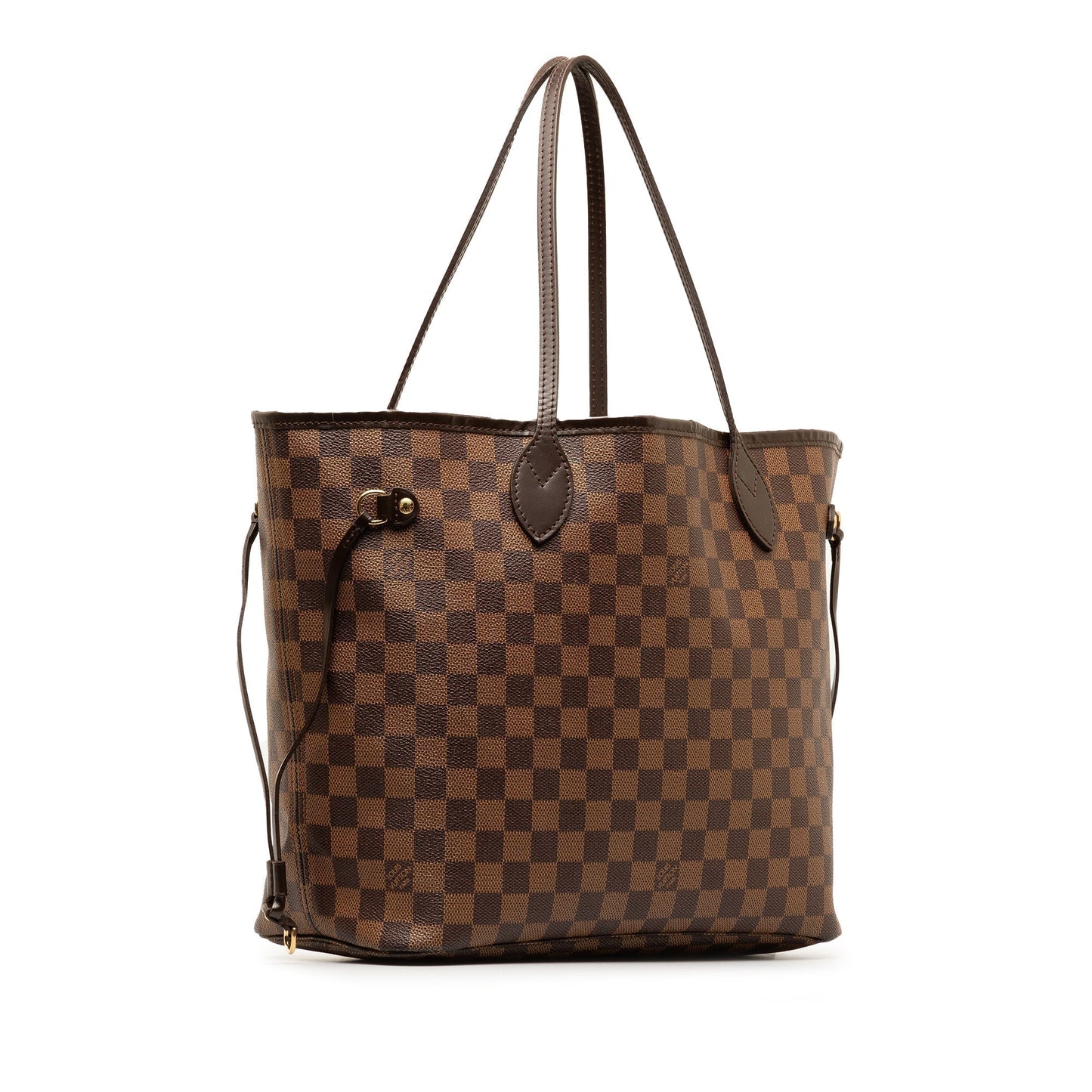 Brown Louis Vuitton Damier Ebene Neverfull MM Tote Bag
