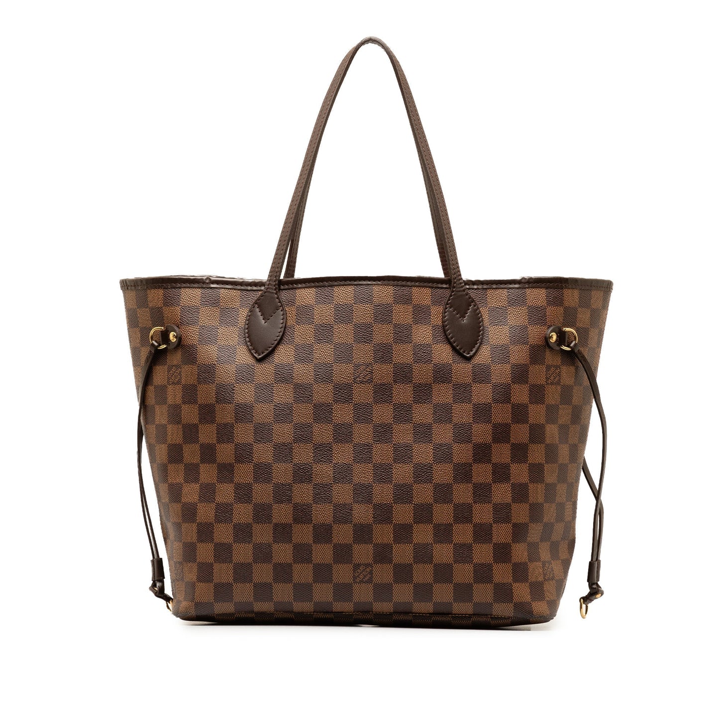Brown Louis Vuitton Damier Ebene Neverfull MM Tote Bag
