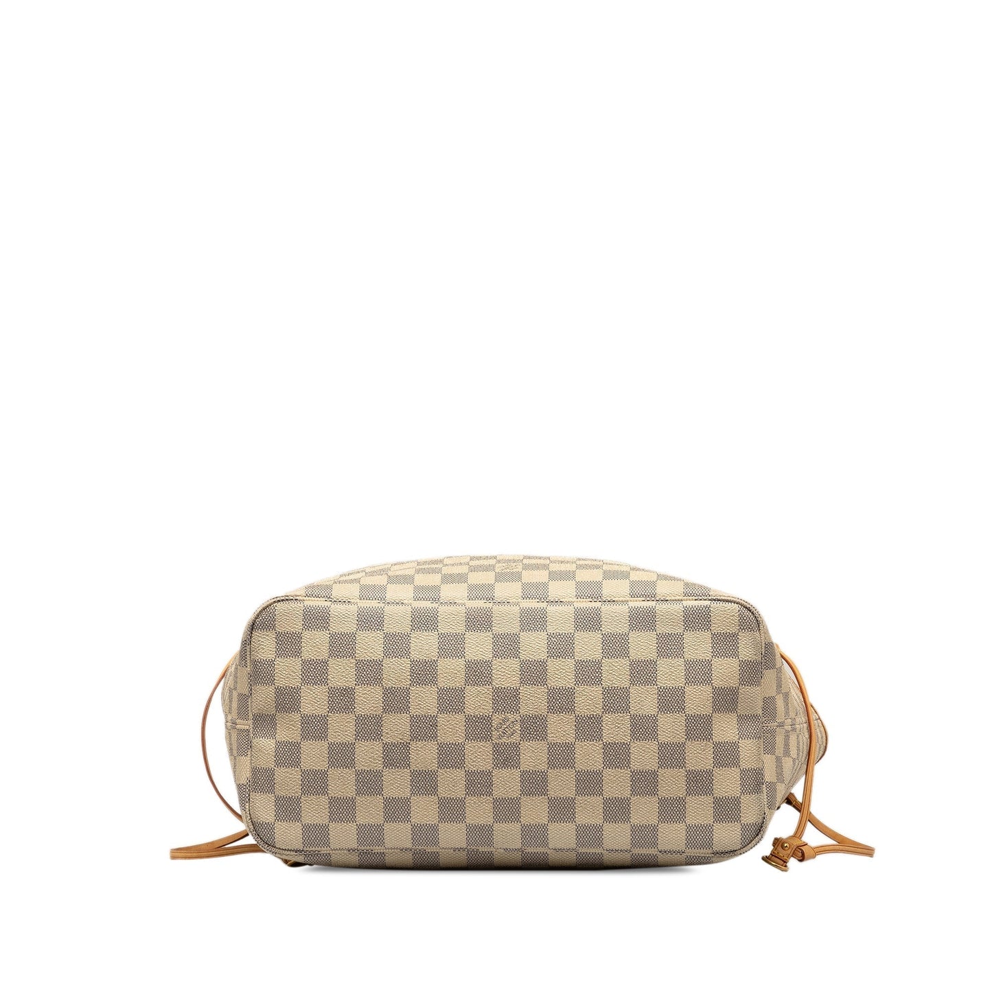 Beige Louis Vuitton Damier Azur Neverfull MM Tote Bag