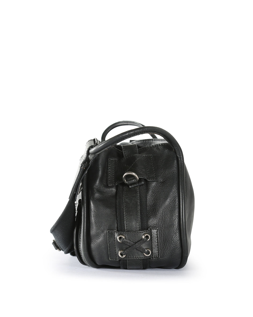 CHRISTIAN DIOR Black Leather Crossbody Bag