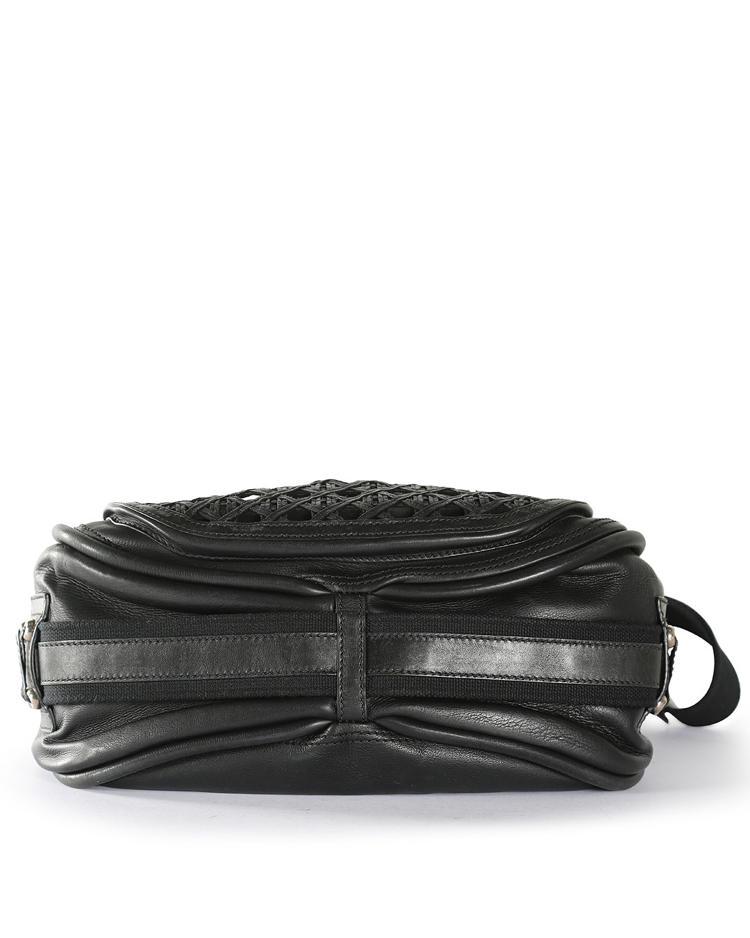 CHRISTIAN DIOR Black Leather Crossbody Bag