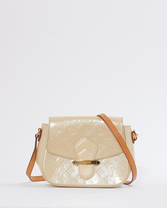 Louis Vuitton Beige Monogram Patent Bellflower Crossbody Bag