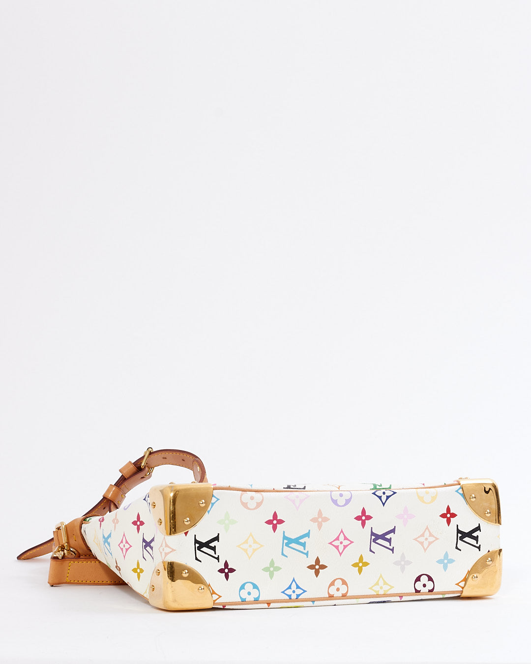 Louis Vuitton Multi White Murakami Studded Boulogne Crossbody Bag