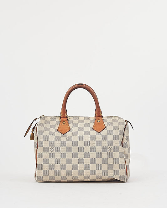 Louis Vuitton Damier Azur Canvas Speedy 25 Bag