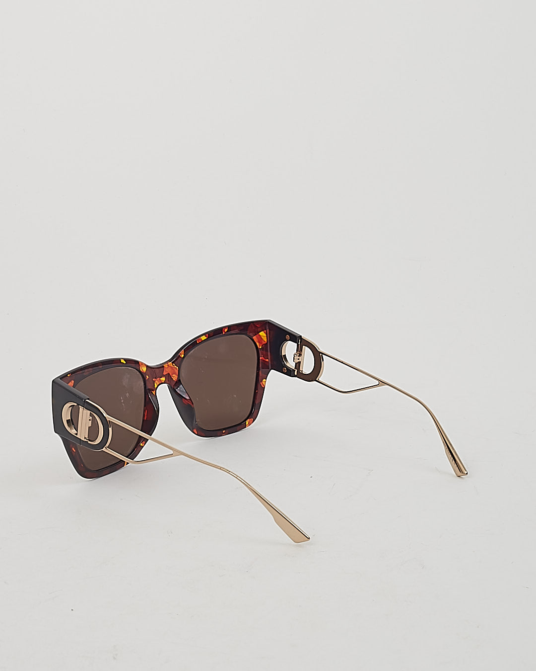 Dior Brown Tortoise 30Montaigne Oversized Sunglasses