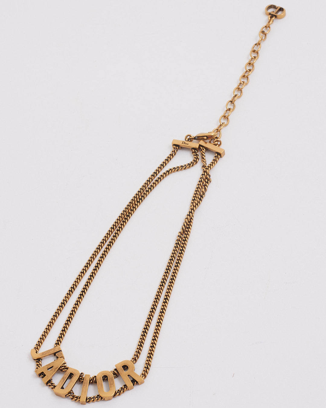 Dior Antique Gold Tone J'Adior Choker