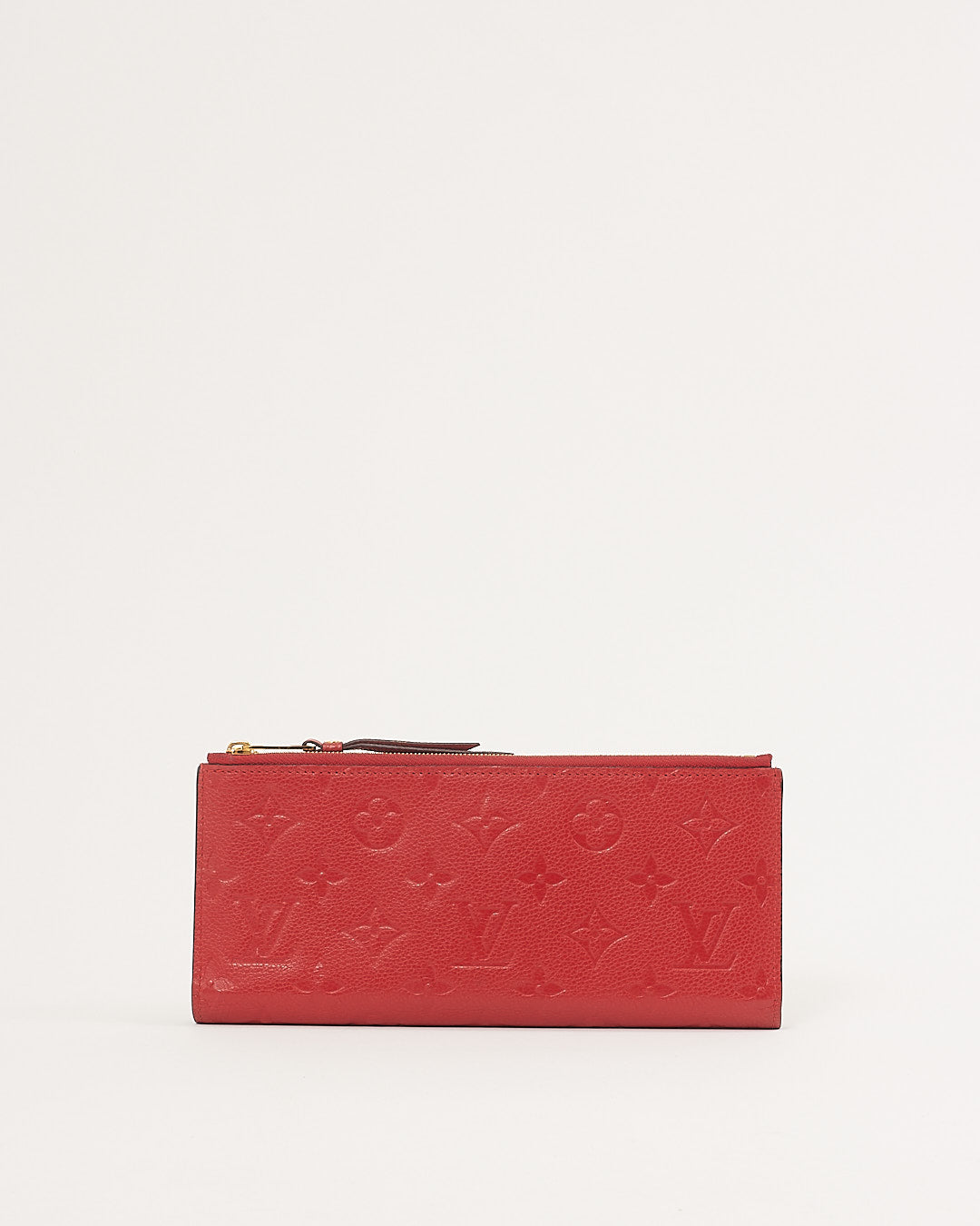 Louis Vuitton Red Monogram Empreinte Leather Adele Wallet