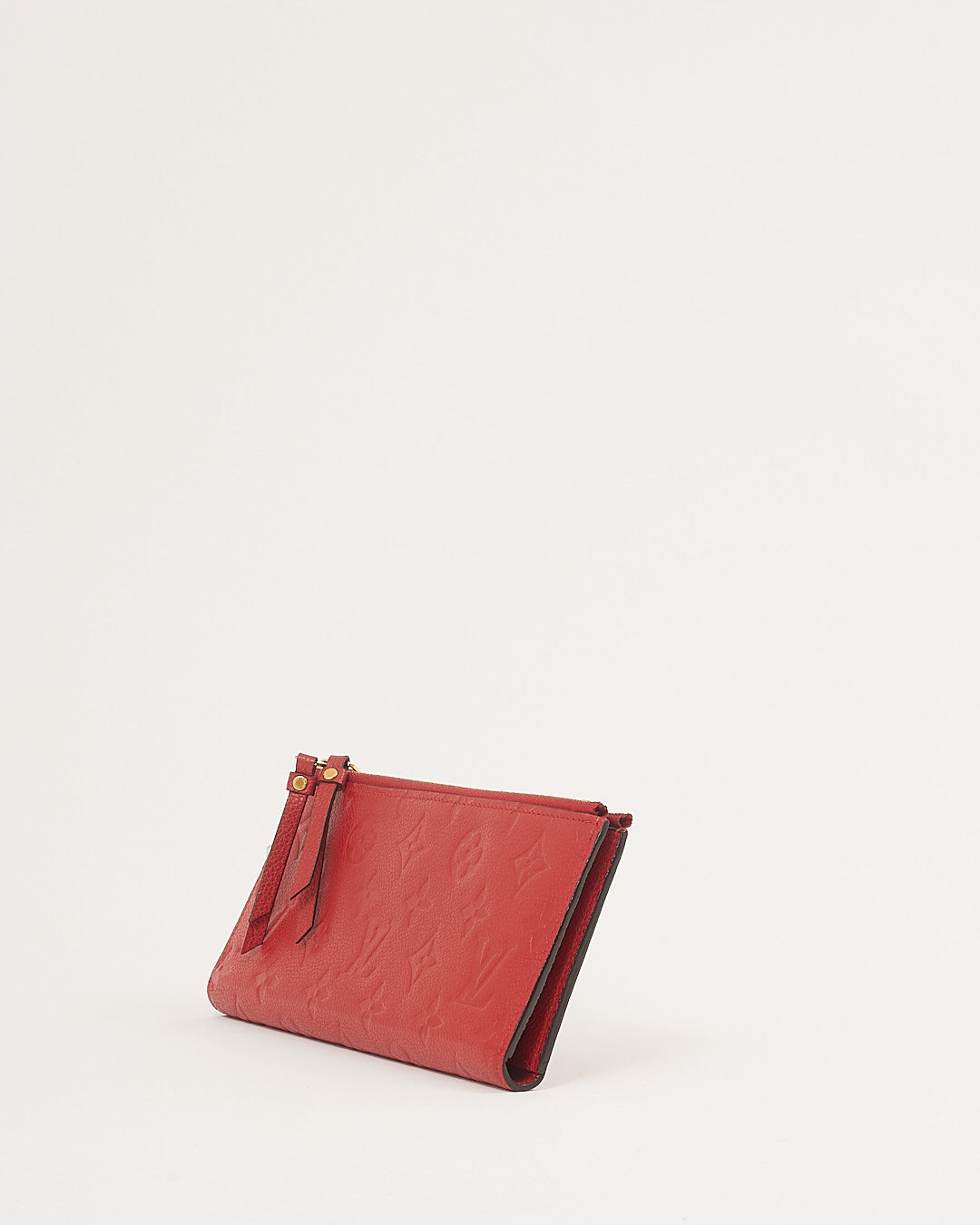 Louis Vuitton Red Monogram Empreinte Leather Adele Wallet
