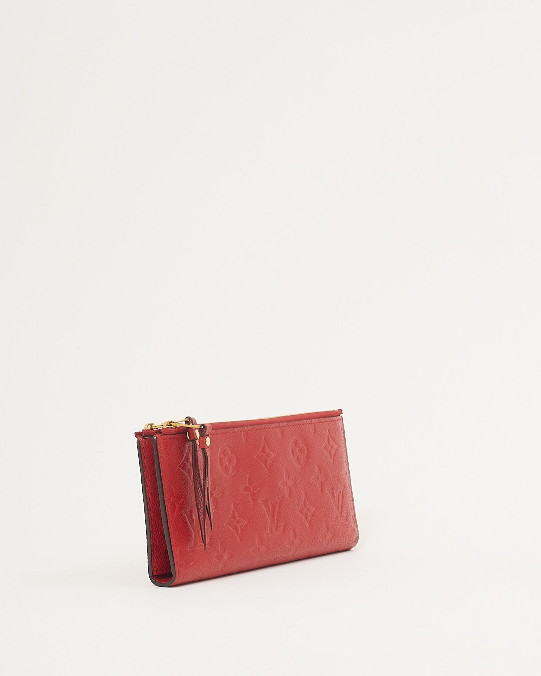 Louis Vuitton Red Monogram Empreinte Leather Adele Wallet