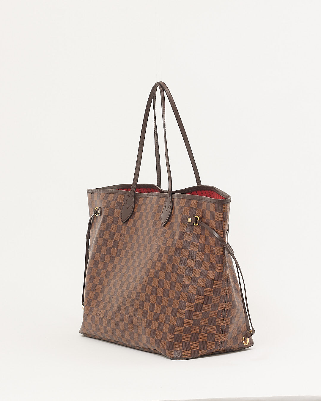 Louis Vuitton Damier Ebene Canvas Neverfull GM Tote Bag with Pouch
