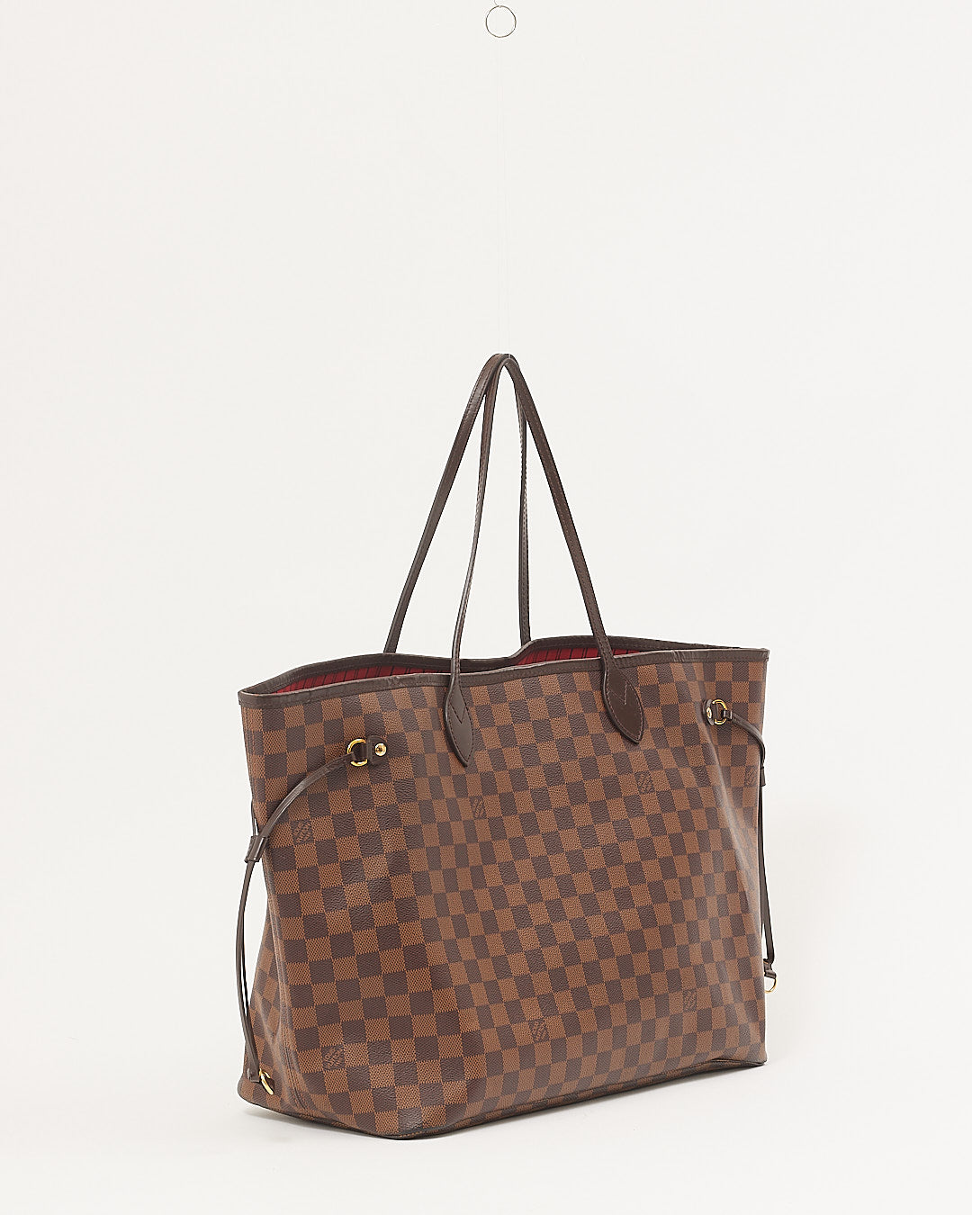 Louis Vuitton Damier Ebene Canvas Neverfull GM Tote Bag with Pouch