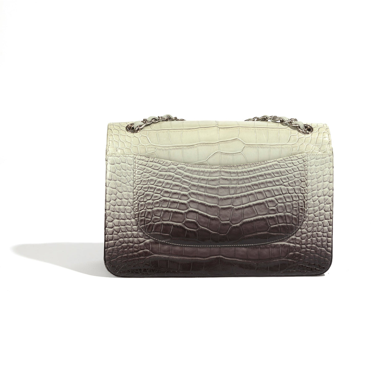 Double Flap Jumbo Ombre Grey Exotic