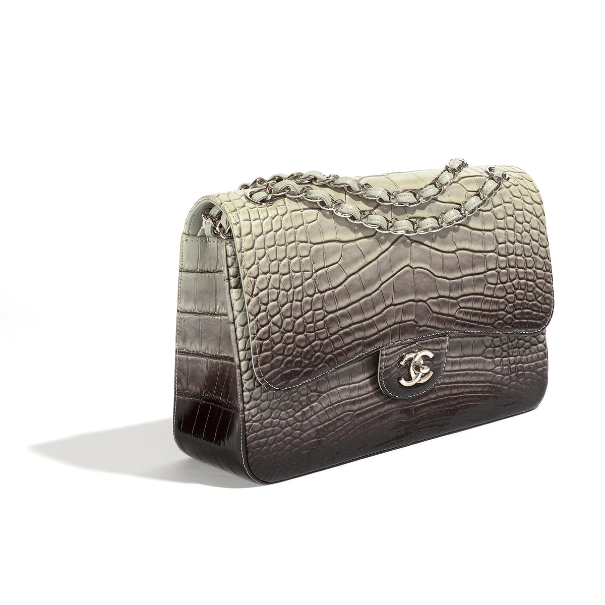 Double Flap Jumbo Ombre Grey Exotic
