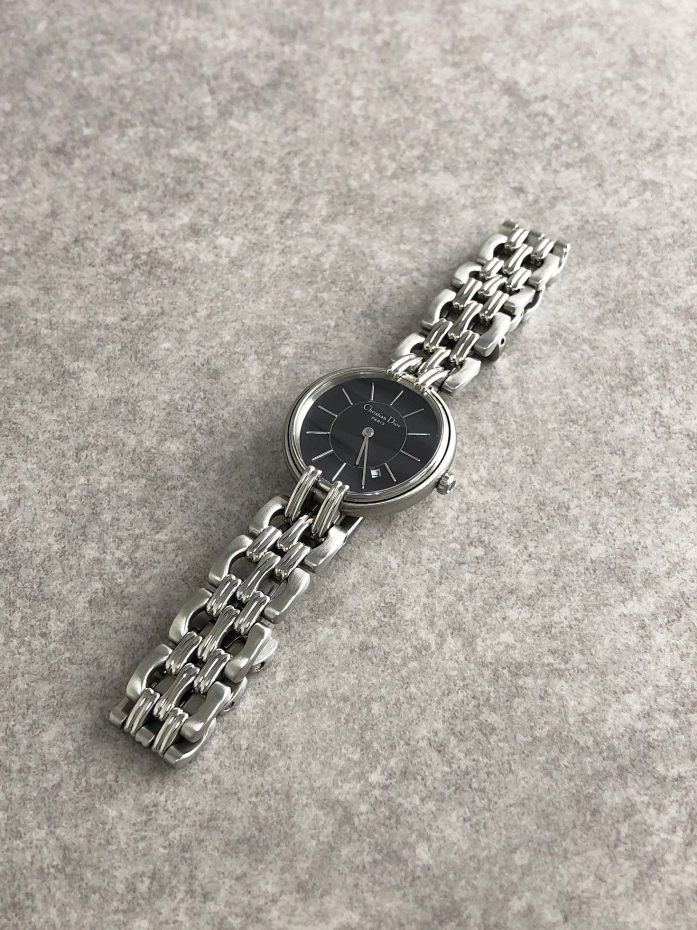 Christian Dior Quartz Watch Silver M51980 Vintage 3ptzbd