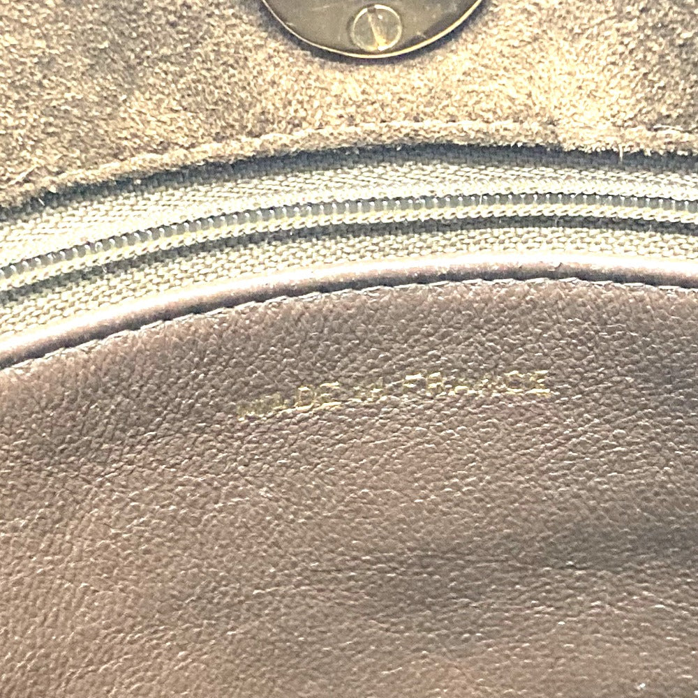 CHANEL Tote Bag suede Brown CCCOCO Mark Matrasse Women Used