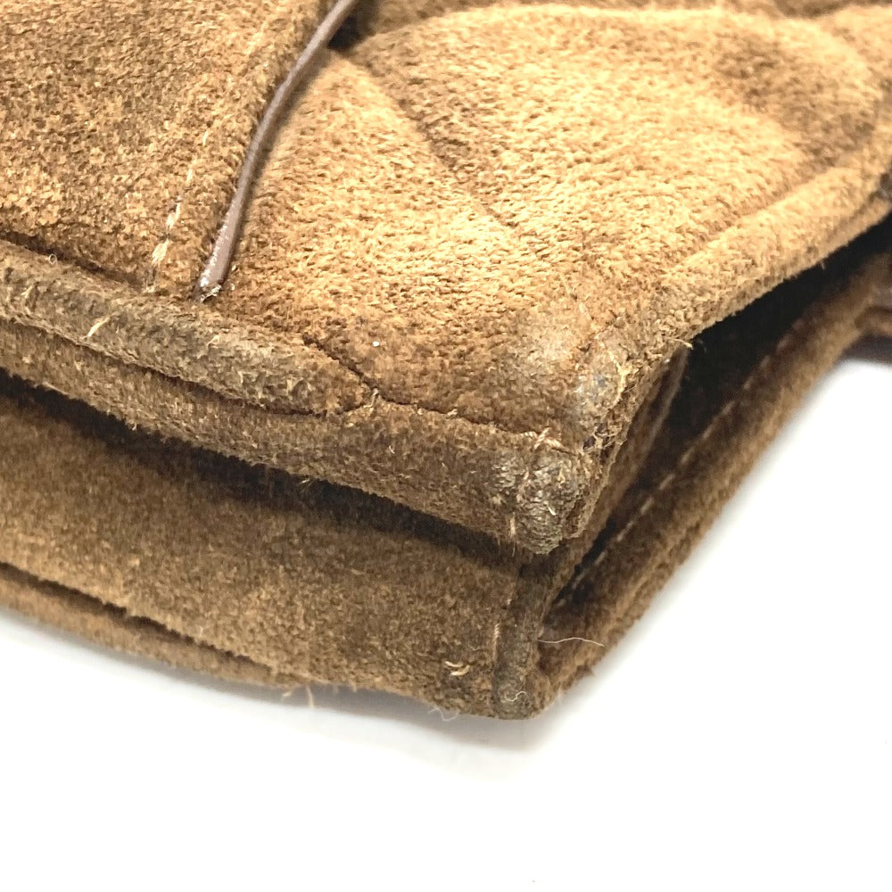 CHANEL Tote Bag suede Brown CCCOCO Mark Matrasse Women Used