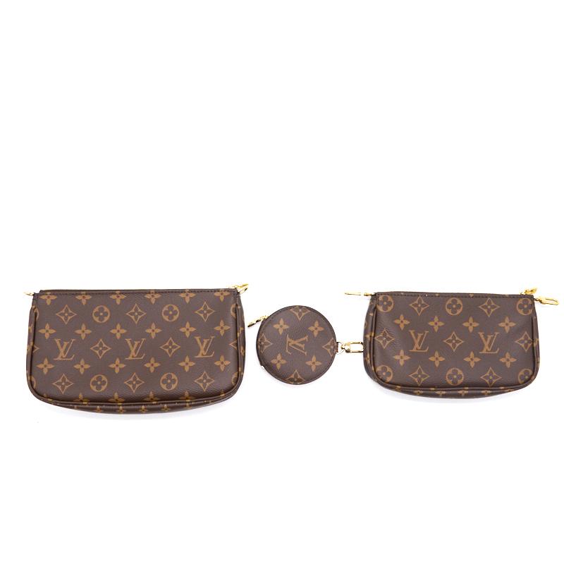 Louis Vuitton Multi Pochette Monogram ACCESSORIES WITH KHAKI STRAP