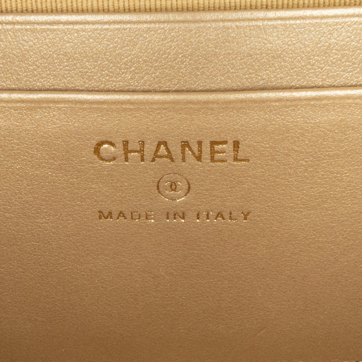 Orange Chanel CC Quilted Lambskin Pearl Crush Camera Bag