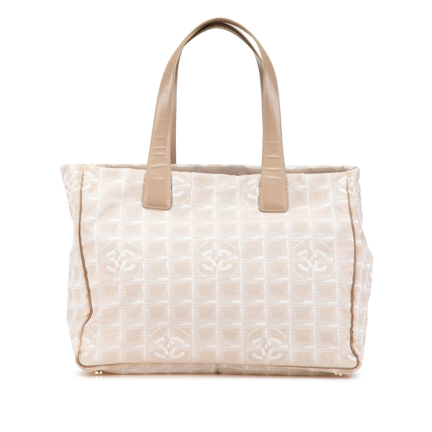 White Chanel New Travel Line Nylon Tote
