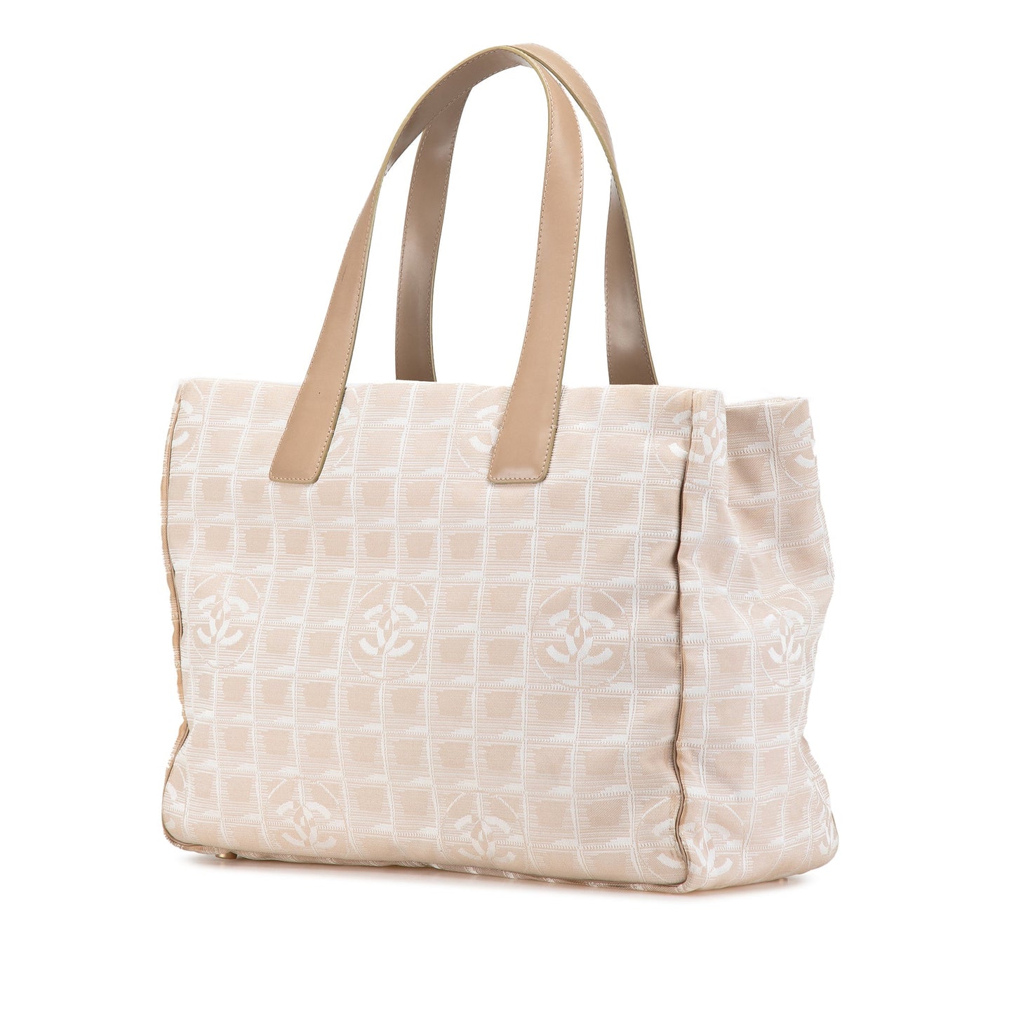 White Chanel New Travel Line Nylon Tote