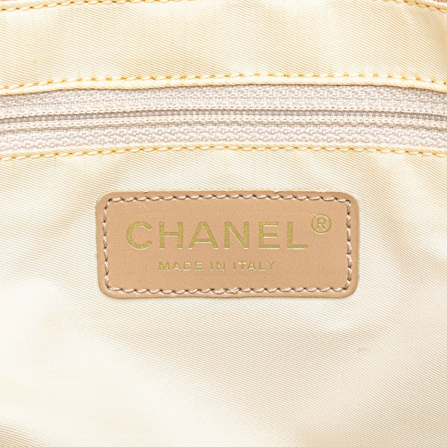 White Chanel New Travel Line Nylon Tote