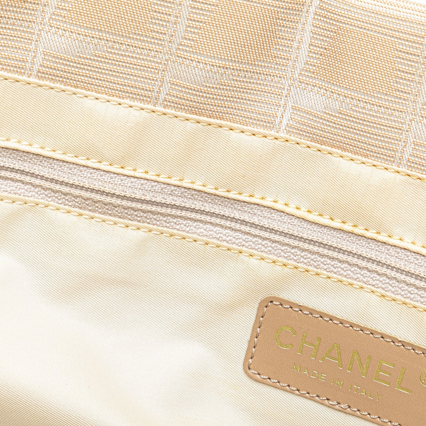White Chanel New Travel Line Nylon Tote