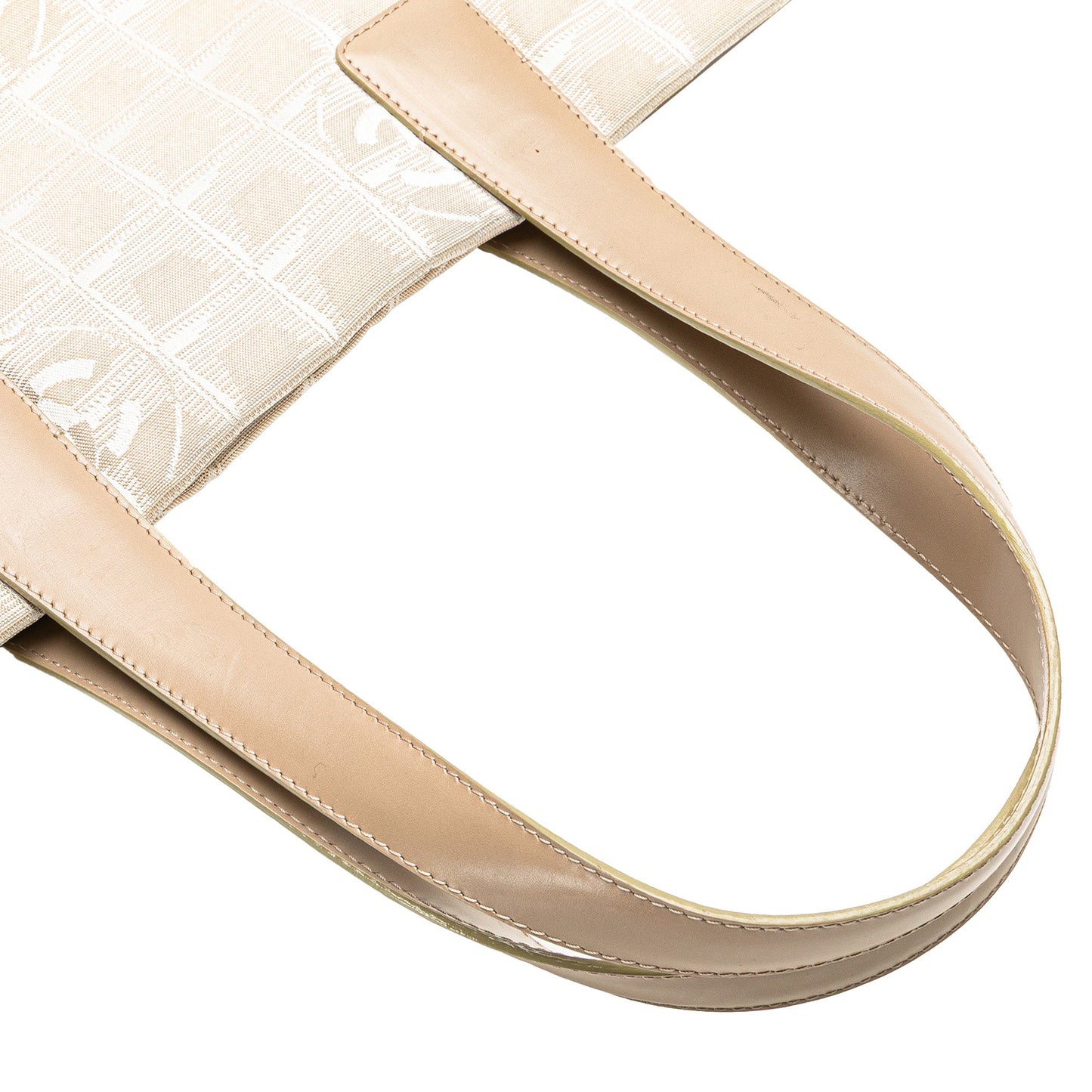 White Chanel New Travel Line Nylon Tote
