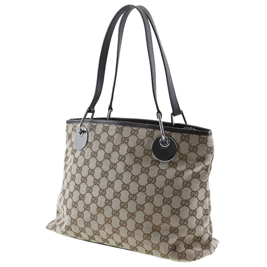 GUCCI Tote Bag 120837 GG canvas Brown Women Used