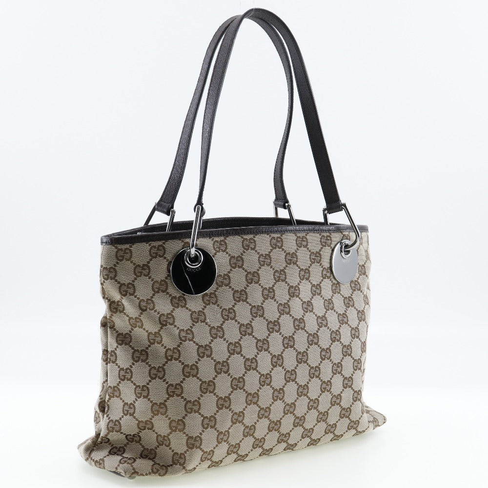 GUCCI Tote Bag 120837 GG canvas Brown Women Used