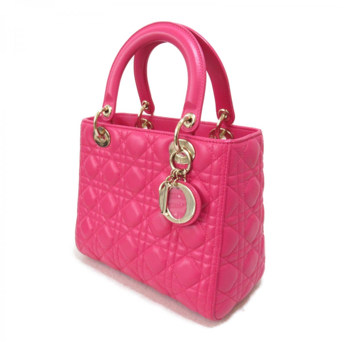 Medium Cannage Leather Lady Dior