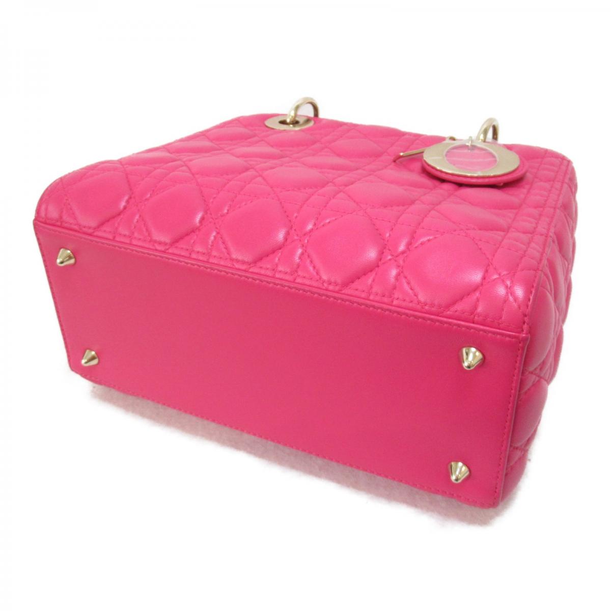 Medium Cannage Leather Lady Dior