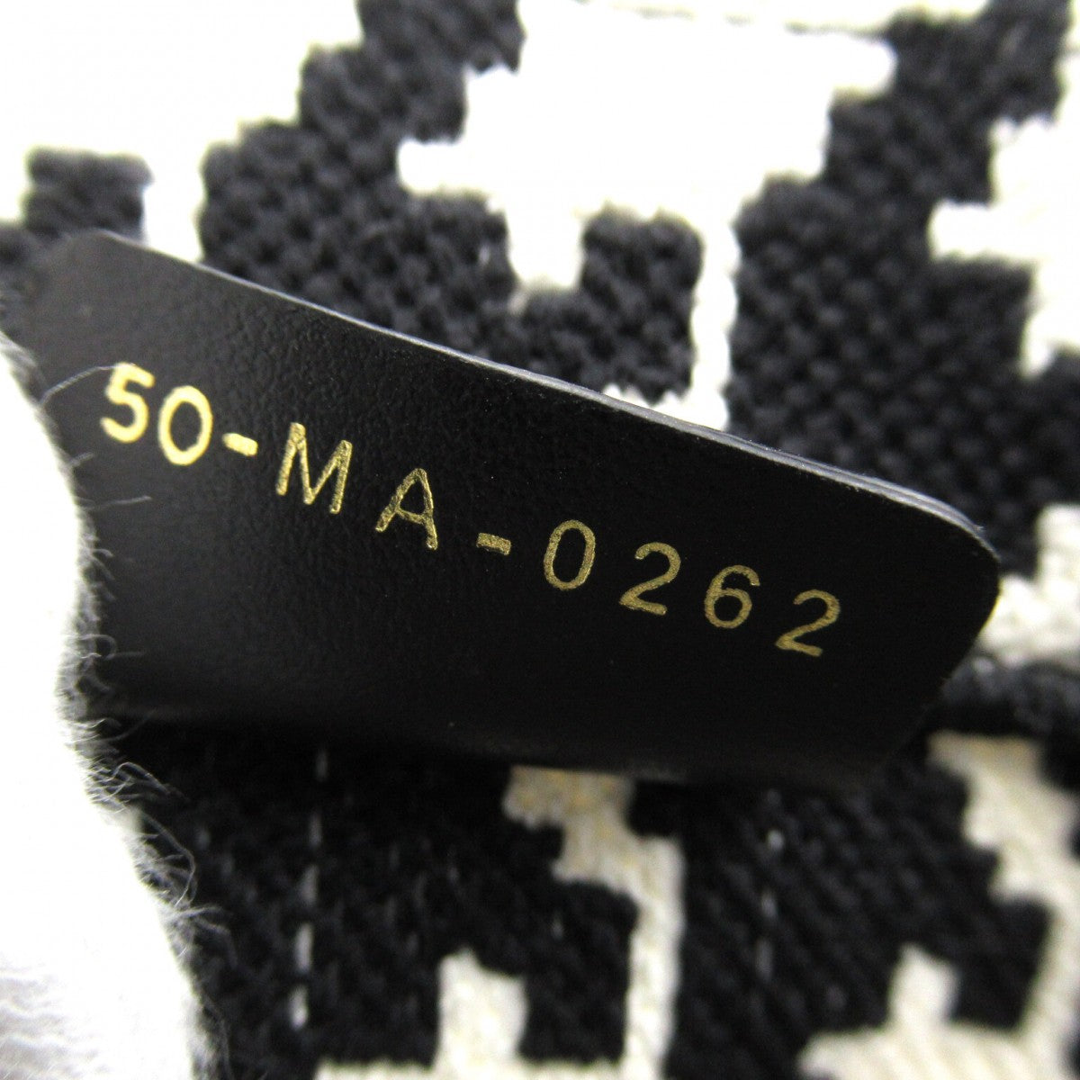 Houndstooth Canvas Medium Book Tote