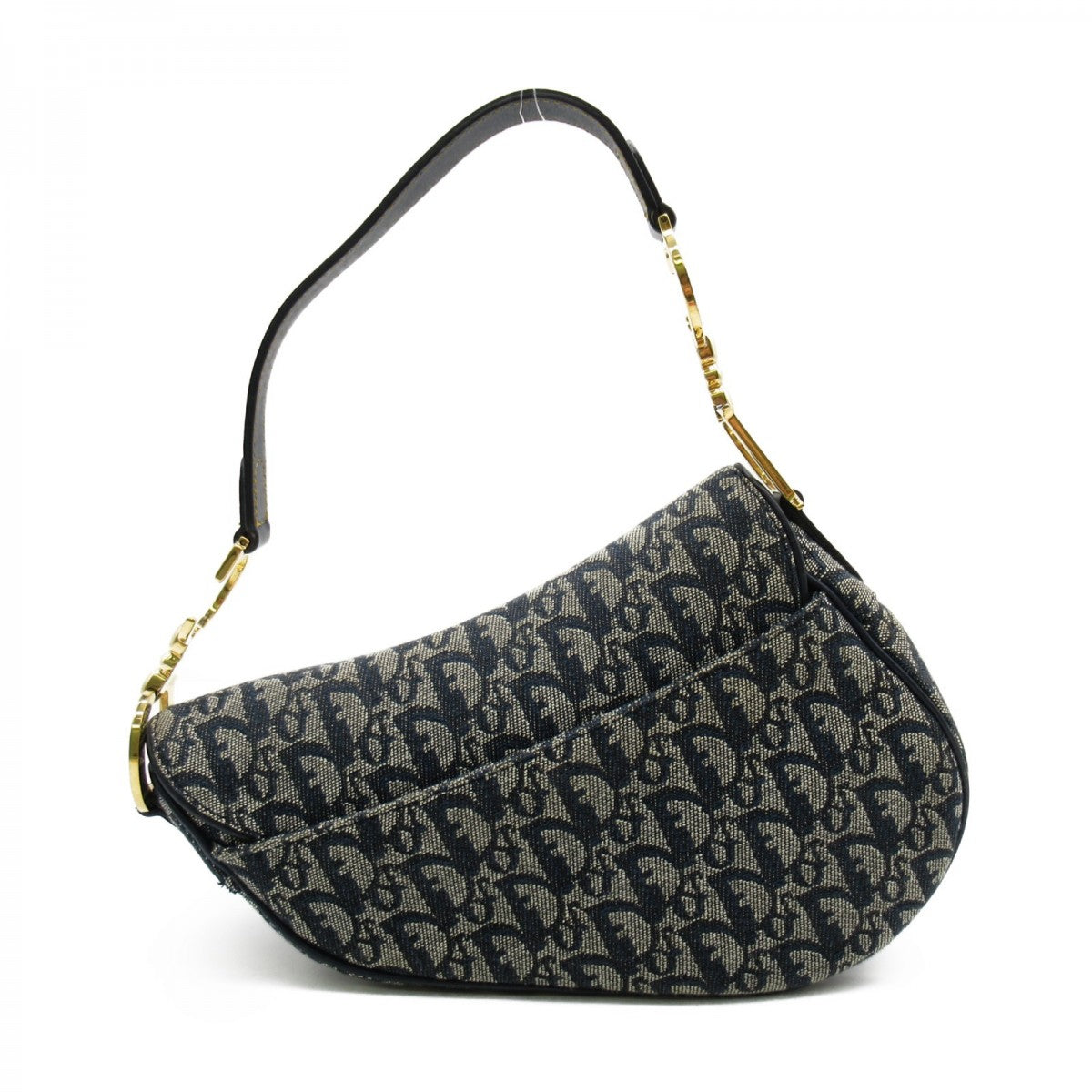 Medium Oblique Canvas Saddle Bag