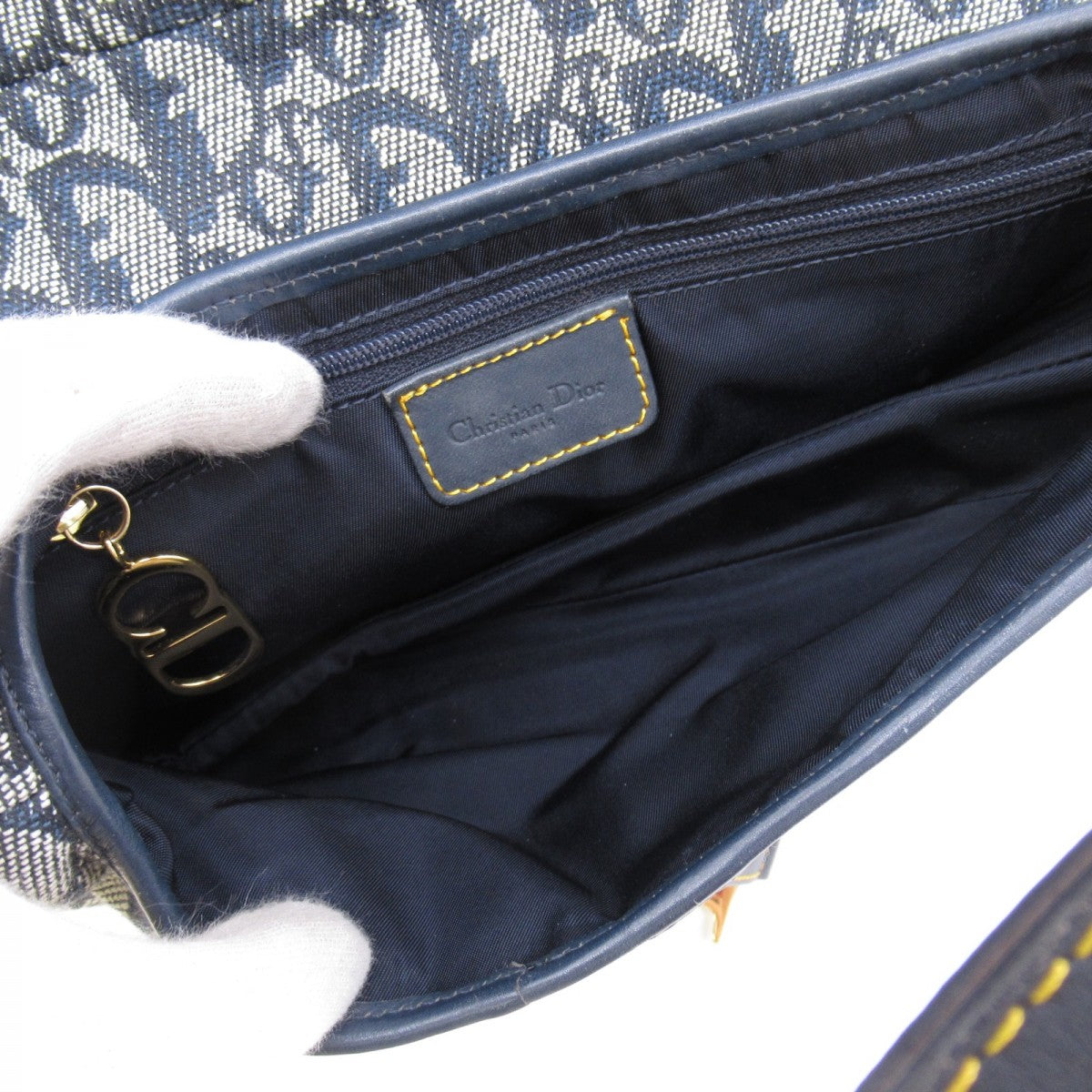 Medium Oblique Canvas Saddle Bag
