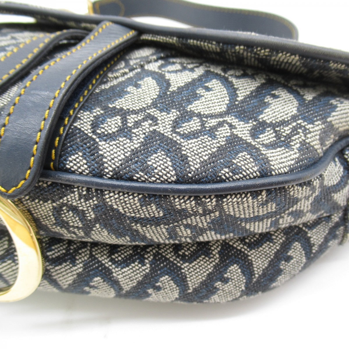 Medium Oblique Canvas Saddle Bag