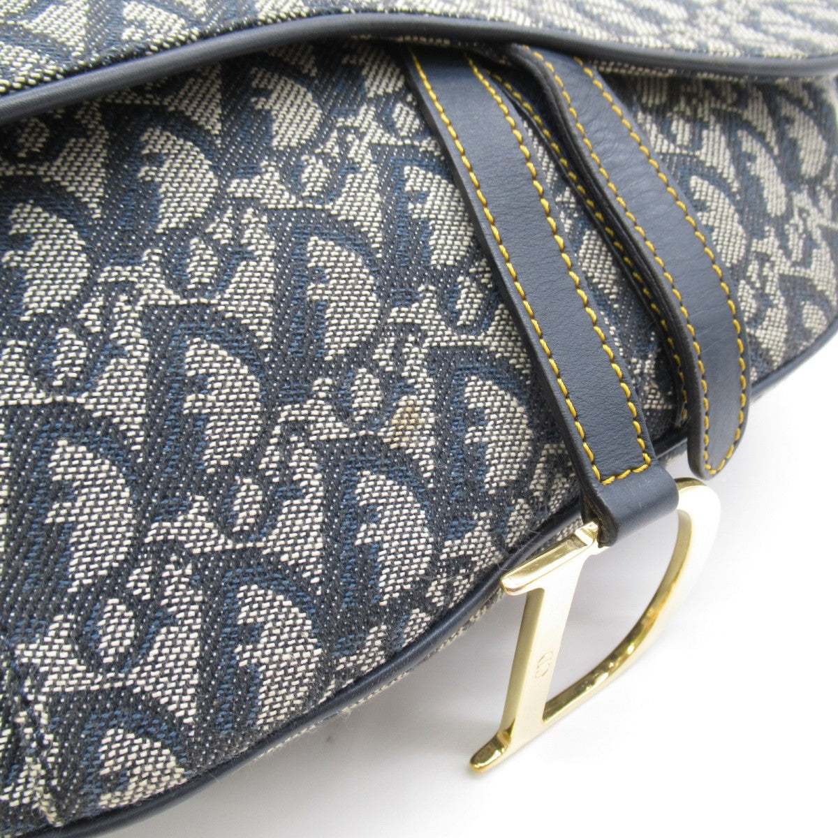 Medium Oblique Canvas Saddle Bag