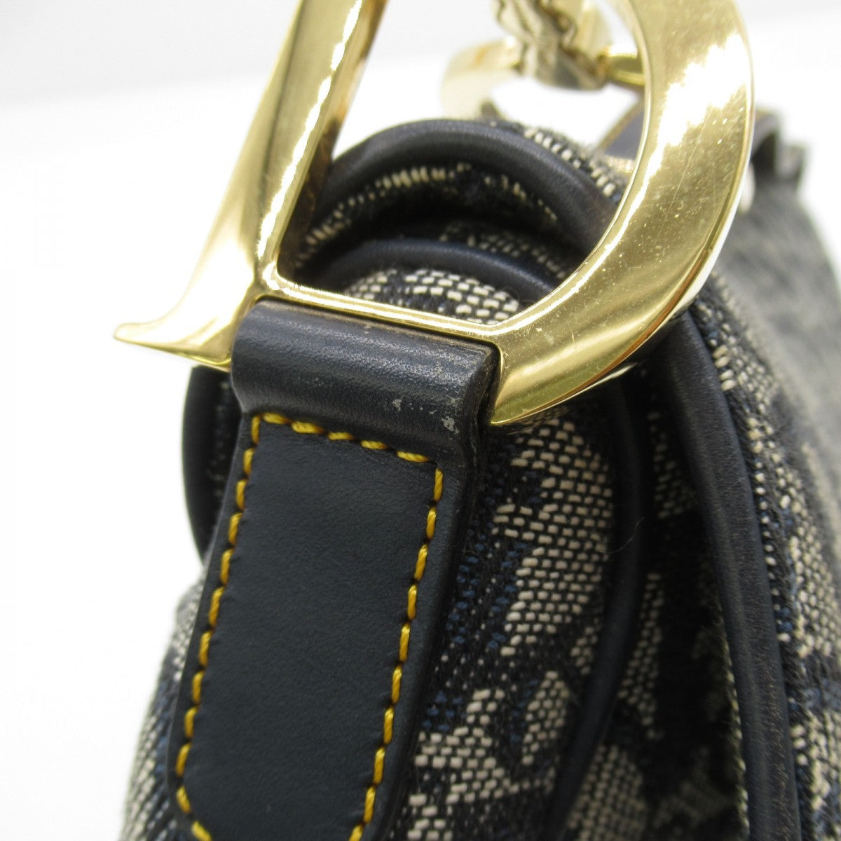 Medium Oblique Canvas Saddle Bag