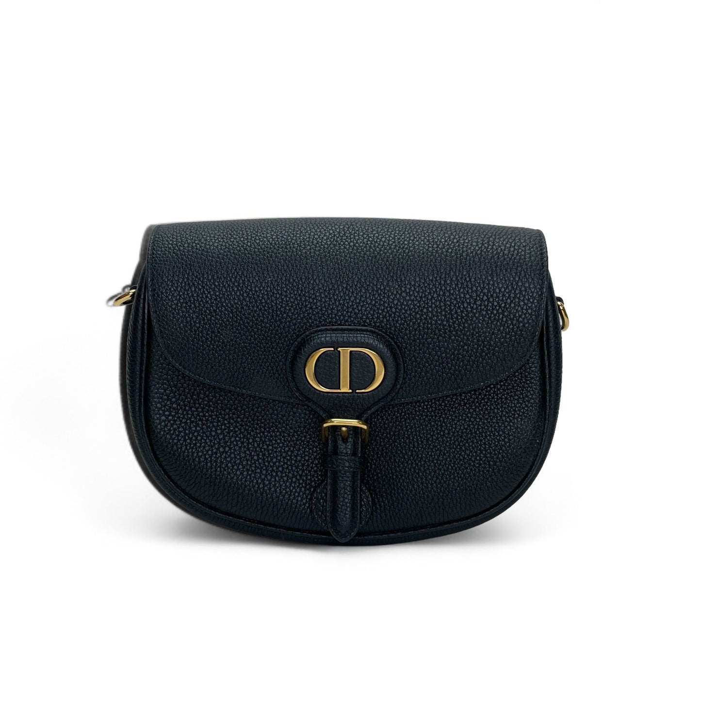 Bobby Black Crossbody Bag in Calfskin, Gold hardware