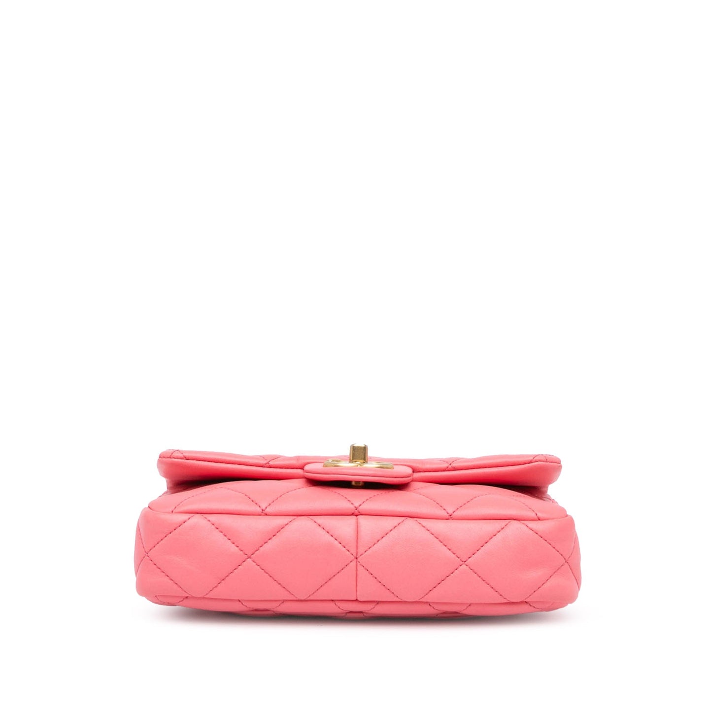 Pink Chanel Small Quilted Lambskin Funky Town Flap Shoulder Bag