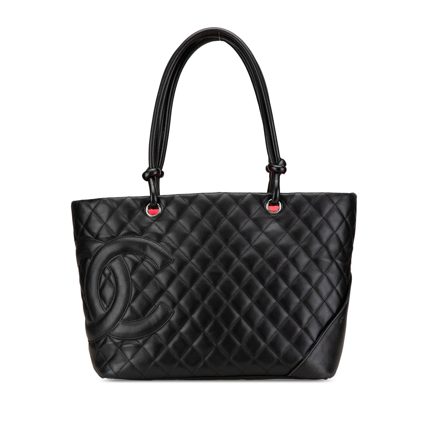 Black Chanel Large Lambskin Cambon Ligne Tote