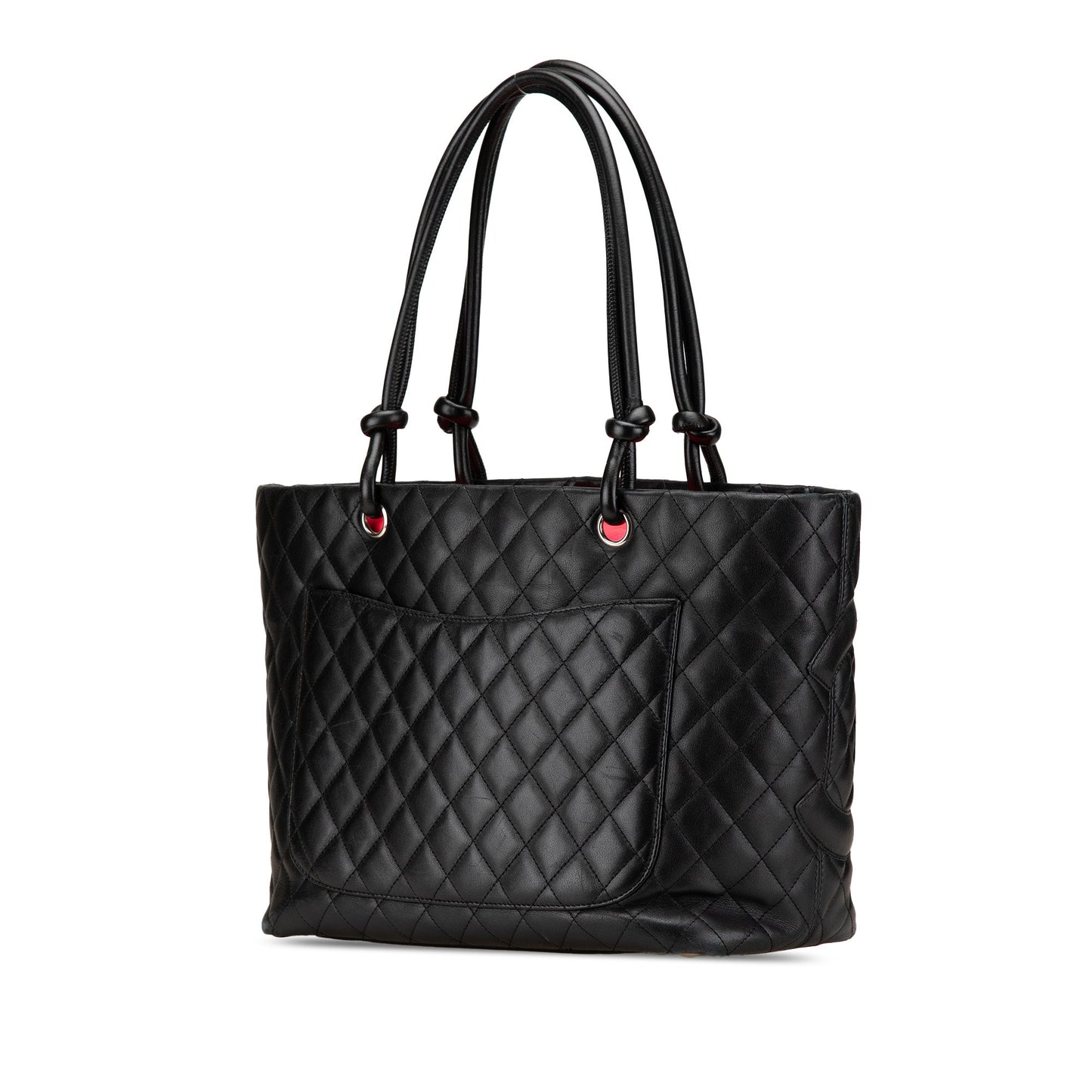 Black Chanel Large Lambskin Cambon Ligne Tote