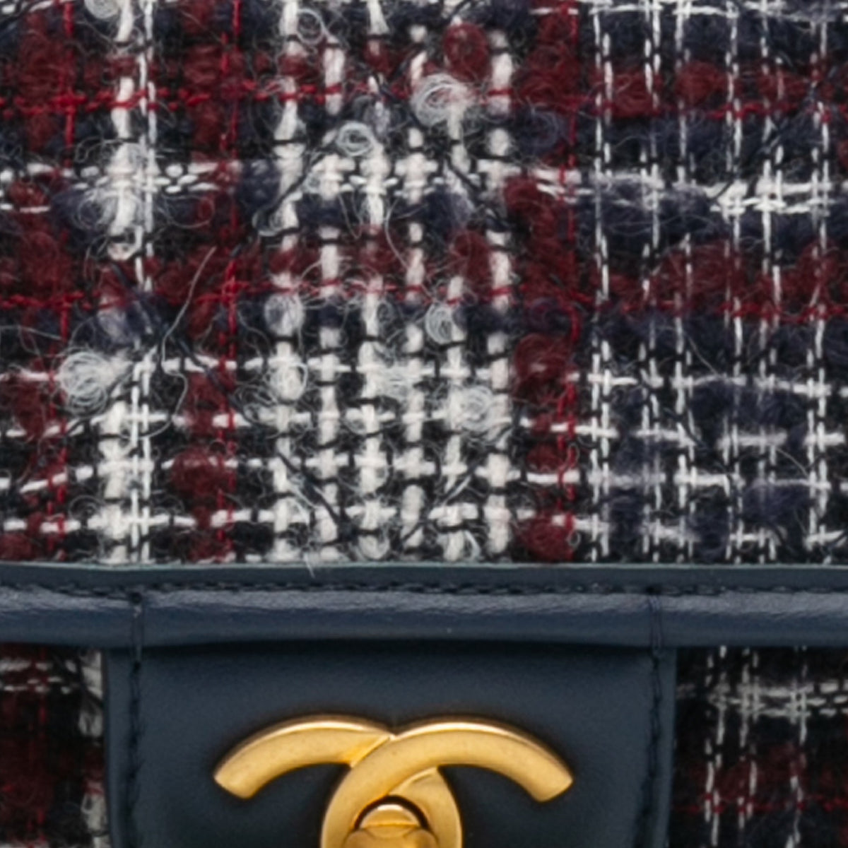 Multicolor Chanel Small Tweed School Memory Top Handle Flap Satchel
