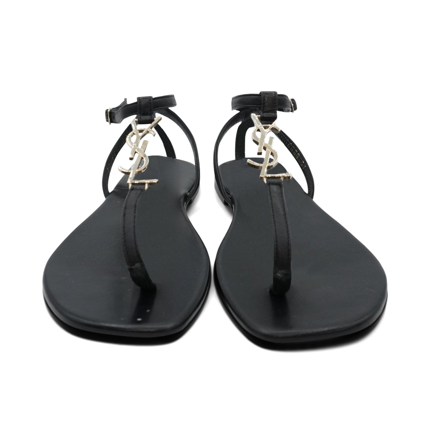 Saint Laurent Logo Sandals - Womens' 37